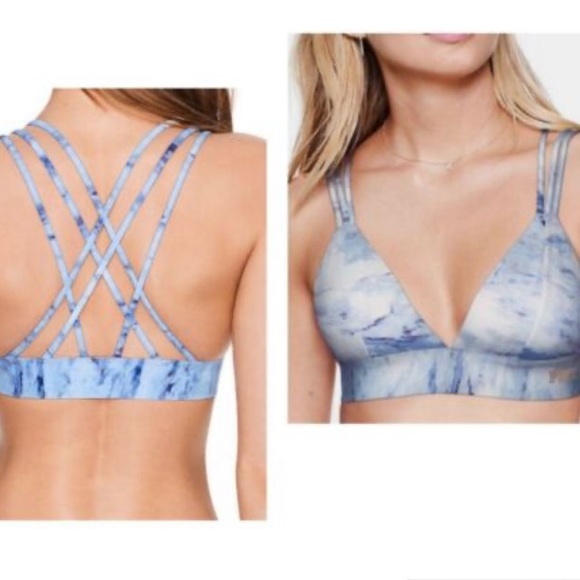 PINK Victoria's Secret Other - Pink Bonded Blue Marble Pattern Bra